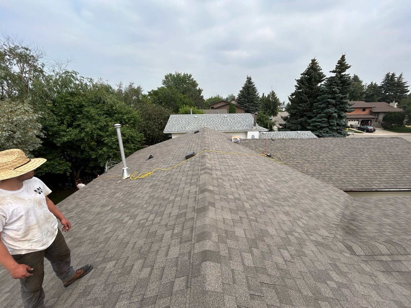 W Contracting roofing project 2 in Saskatchewan